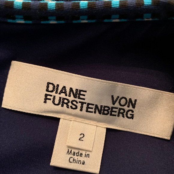 DVF Carrie Shift Dress Geometric Print - Picture 3 of 4